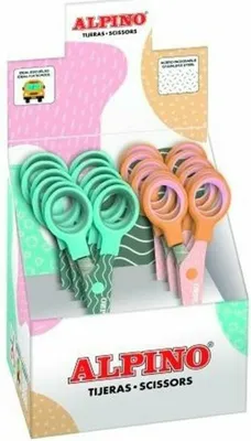 Image de Alpino PT0051, Enfants, Coupe droite, Set, Multicolore, Acier inoxydable, Ciseaux de bureau