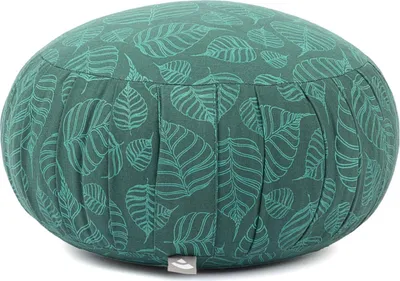 Produktbild von Maharaja Collection: Meditationskissen ZAFU, 38 x 20 cm Bodhi Leaves, deep green