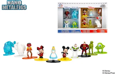 Produktbild von Jada Toys Disney Nano Metalfigs Diecast Minifiguren 10-er Pack Wave 1 4 cm JADA98855
