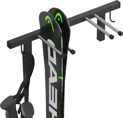 Produktbild von QLS Skihalterung Wand Skihalter Geräteleiste Gerätehalter Hakenleiste Keller S3.2 8571