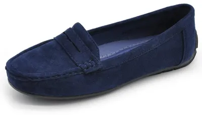 Immagine prodotto di Scarpe da donna IF Fashion, mocassini slip-on, in pelle scamosciata, con dettagli in strass