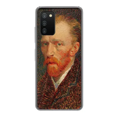 Produktbild von MuchoWow® Handyhülle Schutzhülle Hülle für Samsung Galaxy A03s Selbstporträt - Vincent van Gogh Silikon Softcase Handy Hülle - Schutz