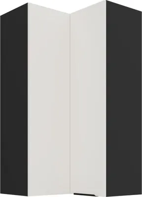 Immagine prodotto di Mobile alto angolare superiore LUNARA 2 - 60x60 cm, bianco / nero