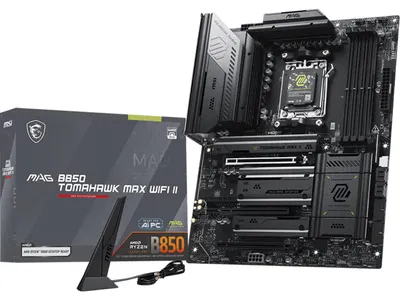 Zdjęcie produktu dla MSI MAG B850 TOMAHAWK MAX WIFI II, AMD, Gniazdo AM5, AMD Ryzen 7000 Series, AMD Ryzen 8000 Series, AMD Ryzen 9000 Series, Gniazdo AM5, DDR5-SDRAM, 256 GB