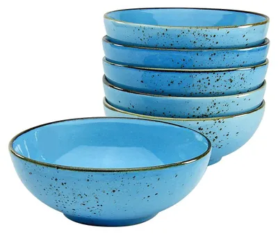 Produktbild von CreaTable, 22064, Nature Collection Blue, Mehrzweckschale 6-tlg, Steinzeug