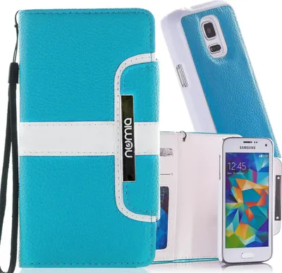 Produktbild von Samsung Galaxy Note 4 SM-N910F Numia Bookstyle 2 in 1 TÃ1/4rkis-Weiss