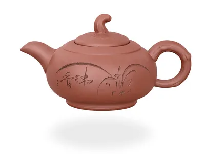 Produktbild von tea4chill chinesische Teekanne Jinan aus Ton 450ml, handgefertigt, in eleganter Geschenkbox