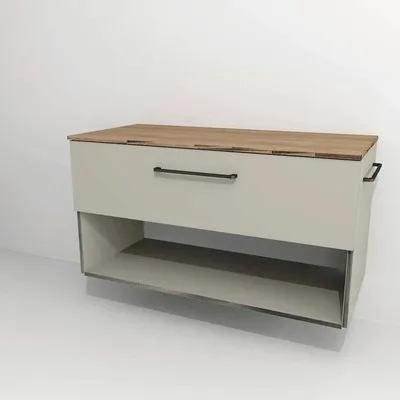 Produktbild von Devo Waschtischunterschrank mit 1 Schublade und Fach Sonus 2.0 BxHxT 97 x 52 x 45 cm classico muschel/natural bardolino
