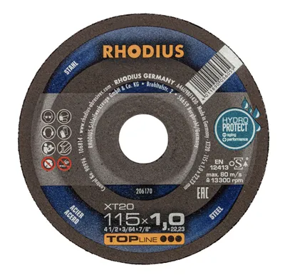 Produktbild von Rhodius Trennscheibe XT 20 115x1,0x22,23mm Stahl Topline - 206170