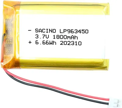 Produktbild von EFASO 963450 3.7V Akku 1800 mAh, PCM, JST PH2.0-2P