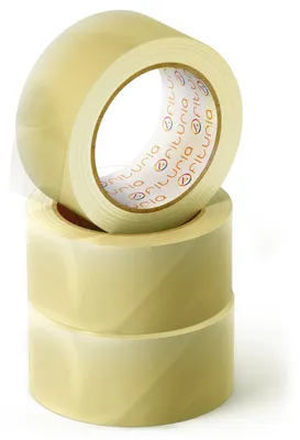 Productafbeelding van Verpakkingstape voor dozen - Transparant, 36 mm x 120 m - 3 rollen