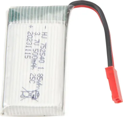 Obrázek produktu pro 500mAh 3,7V RC baterie pro drony s červenou zástrčkou JST 752540 25C Vysokorychlostní lithiová baterie pro RC vrtulníky X5C