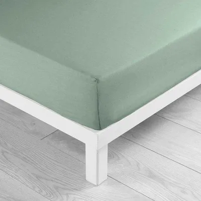 Productafbeelding van Ibenzoa® Spannenlaken, 180 x 200 cm, 100% katoen, zacht en ademend, met saliegeur, geschikt voor matrassen tot 30 cm dik