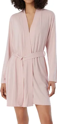 Produktbild von Schiesser Jersey Bademantel In Kimono-Schnittform mit Gürtel sowie innen liegendes Bindeband , Material mit dezentem, edlem Glanz, In elastischer, fließender Single-Jersey-Qualität
