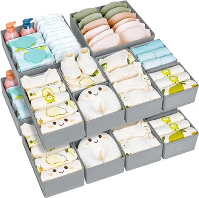 Produktbild von 15-teiliges Organizer-Set für Babybekleidung und Zubehör