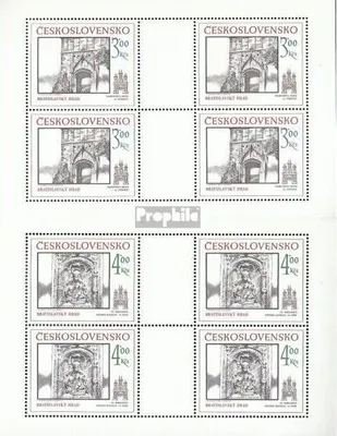 Produktbild von Briefmarken Tschechoslowakei 1986 Mi 2873Klb-2874Klb Kleinbögen (kompl.Ausg.) postfrisch Preßburg