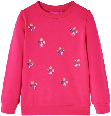 Produktbild von Kinder-Sweatshirt Knallrosa 104