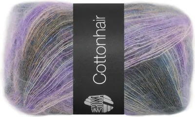 Produktbild von Lana Grossa - Baumwollehair 0104 ocker hellgrau lila rosé jeansblau anthrazit
