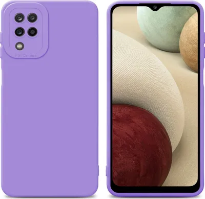 Zdjęcie produktu dla Pokrowiec Cadorabo do Samsung Galaxy A12 / M12 z fioletowym silikonowym etui TPU na telefon komórkowy