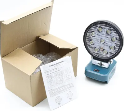 Produktbild von LED Arbeitsleuchte - Tragbarer Baustrahler - Outdoor Taschenlampe - Campinglampe - Spotlicht - Nur Lampe Ohne Akku