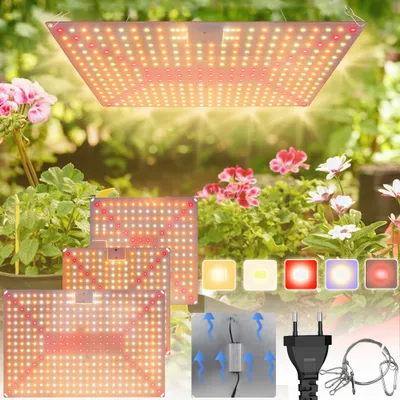 Obrázek produktu pro 240LED lampa na rostliny LED lampa na rostliny s plným spektrem slunečního světla vnitřní rostliny rostou lampy skleníkové květiny lampa na květináče 45W
