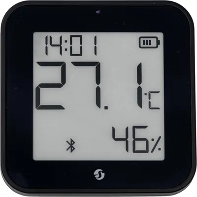 Immagine prodotto di Shelly BLU H&T Display ZB - Sensore Zigbee per la temperatura ambiente con display, nero