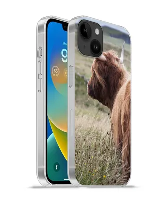 Produktbild von MuchoWow® Handyhülle Schutzhülle Hülle für Apple iPhone 14 Plus - Soft case Schottische Highlander - Natur - Meer Silikon Softcase Handy Hülle - Abbildung