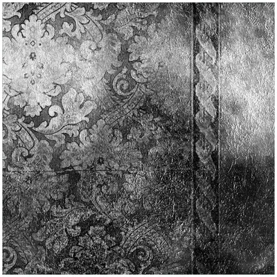 Produktbild von Wallario Magnet für Kühlschrank / Geschirrspüler, magnetisch haftende Folie - 60 x 60 cm, Motiv: Schnörkelmuster in grau