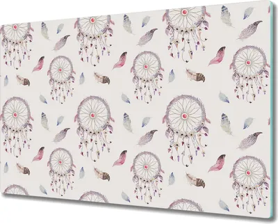 Produktbild von Glas Schneidebrett Herdabdeckplatten Schneideplatten - 80x52 cm - bohemianisches