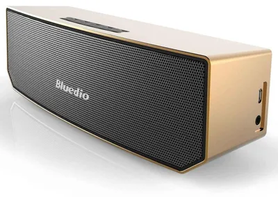 Bluedio BS-3 Mini Lautsprecher Bluetooth Speaker Wireless 3D Stereo MP3 Gold