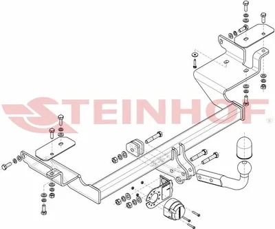 Produktbild von STEINHOF V-312 Anhängerkupplung 1600kg Max für VOLVO V40 Kombi (645) S40 I (644)