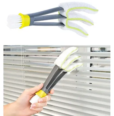 Image de Brosse nettoyante pour stores vénitiens avec chiffon microfibres