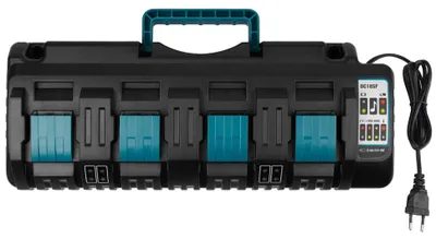 4-Port Ladegerät 18V 3A für Makita Akkus mit USB