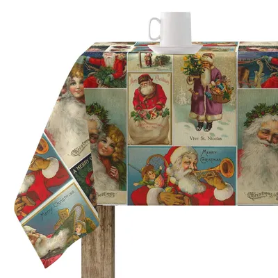 Weihnachtstischdecke, rechteckig, 200x140 cm, wasserdicht, Baumwolle