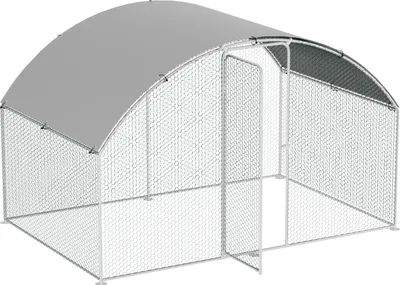 Obrázok produktu pre TolleTour 3x2x2m kurník s kupolovitou strechou výbeh pre zvieratá voľný výbeh pre zvieratá s PE tieniacou strechou, pozinkovaný oceľový rám, vonkajší plot Používa sa pre kurčatá, hydinu, malé zvieratá