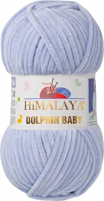 Produktbild von Strickfein Himalaya Dolphin Baby super Bulky Chenille Garn Wolle strickgarn 100 gr 80344 - graublau
