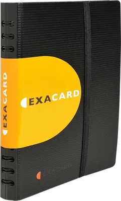 Immagine prodotto di Libro per biglietti da visita Exacard con 20 buste rimovibili per 120 biglietti Exactive, 20x14,5cm Nero