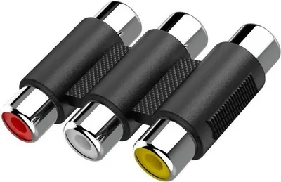 Produktbild von Video-Adapter, 3 Cinch-Kupplungen - 3 Cinch-Kupplungen (00205174)