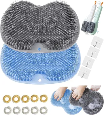 Produktbild von Fußmassagegerät und Schuhbürsten Set mit Akupressurringen