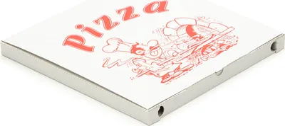 Produktbild von 1200 Pizzakartons 400 x 400 x 30 mm Pizzaschachteln Motiv Verpackungen weiß