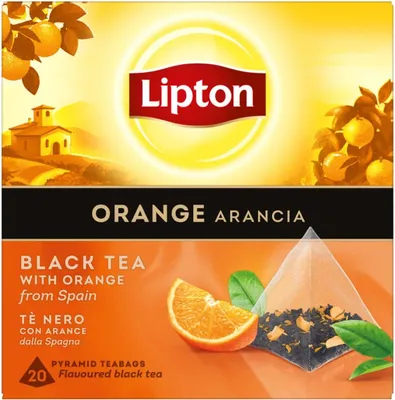 Immagine prodotto di Lipton - Specialità nera - "Arancione" - 20 piramidi