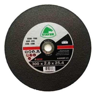 Obrázek produktu pro Řezný kotouč na železo T41, 300 x 2,8 x 25,4 mm, STAYER