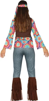Produktbild von cooles 70er Jahre Hippiekostüm Kostüm für Damen, Größe:S