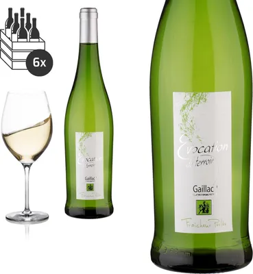 Produktbild von 6er Karton 2022 Gaillac EVOCATION du Terroir von Vinovalie - Weißwein