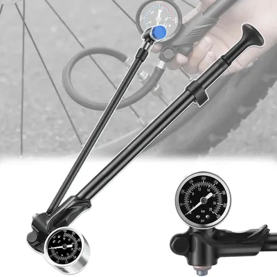 Immagine prodotto di Pompa ad alta pressione per biciclette con manometro, per una maggiore precisione