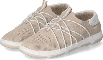 Produktbild von Rieker Damen Slipper Beige Textil Synthetik Mix Größe:40