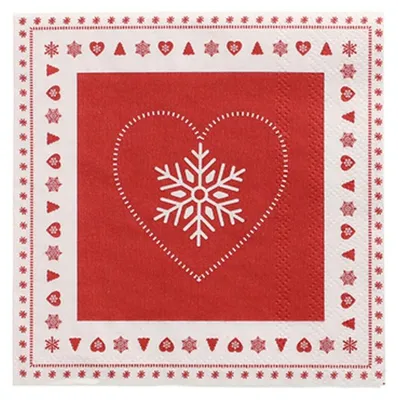 Image de PAPSTAR 20 serviettes, 3 plis 1/4 25 cm x 25 cm "Rennes" | film (20 pièces)