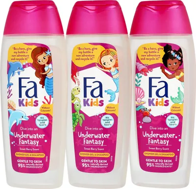 Immagine prodotto di Fa Kids Gel doccia e shampoo 2 in 1 Mirtillo 400 ml