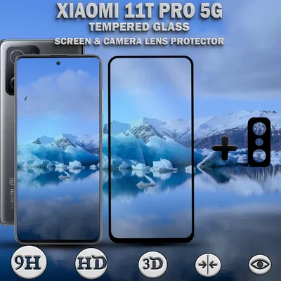 Obrázek produktu pro Ochranné tvrzené sklo na displej a čočku Xiaomi 11T Pro 5G 9H