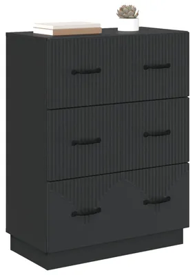 Obrázok produktu pre vidaXL Komoda Čierna 66 x 34,5 x 87 cm Drevený kompozit